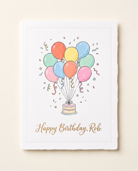 A Rapport card reading Happy Birthday, Maddie